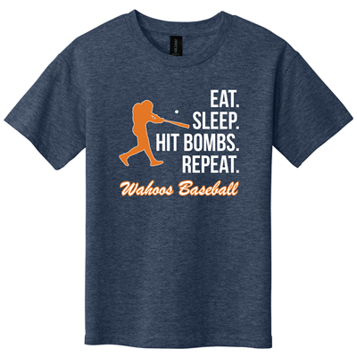 WAHOOS Eat Sleep Hit Bombs Tshirt